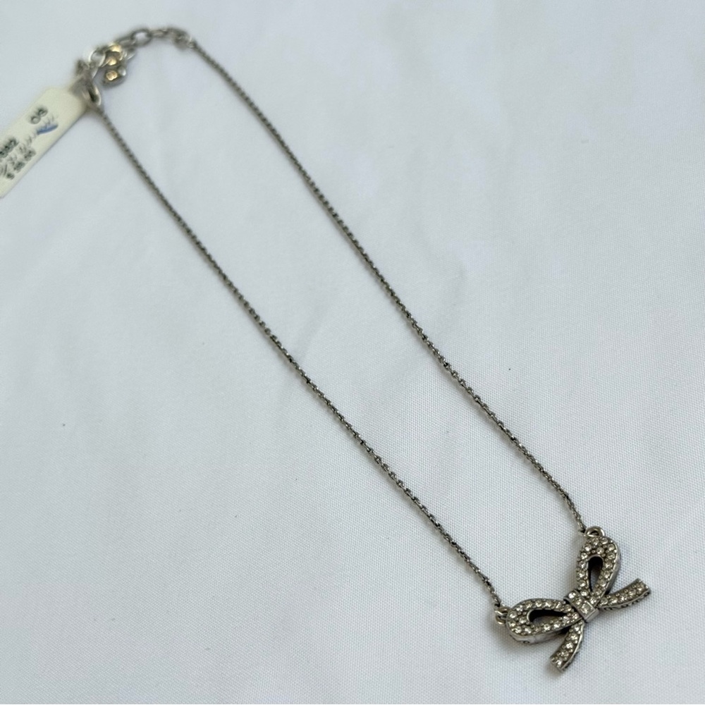 RETIRED Brighton Sterling Silver Bow Necklace